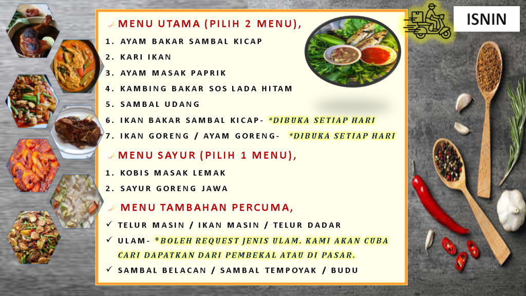 penghantaran-mangkuk-tingkat-lunch-dinner-food-delivery-fast-menu-terbaru-latest-menu-delirich