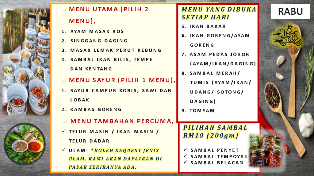 penghantaran-mangkuk-tingkat-lunch-dinner-food-delivery-fast-menu-terbaru-latest-menu-delirich