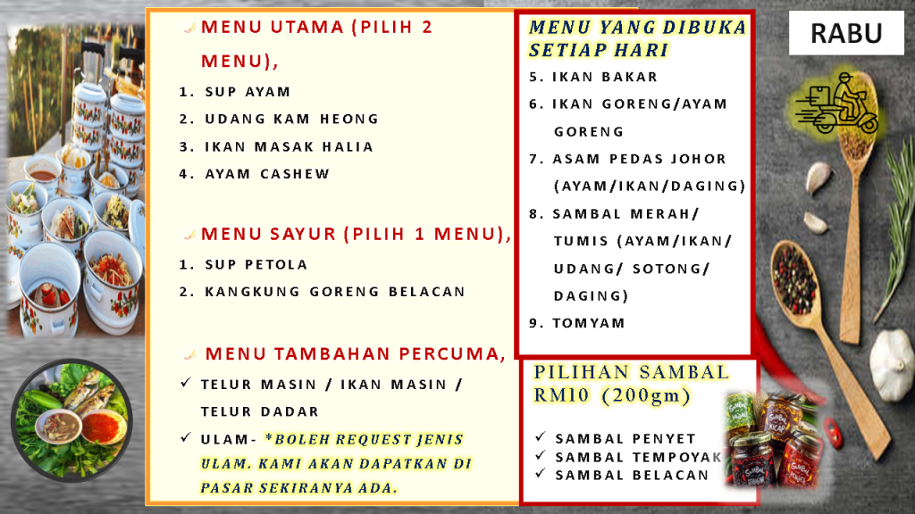penghantaran-mangkuk-tingkat-lunch-dinner-food-delivery-fast-menu-terbaru-latest-menu-delirich