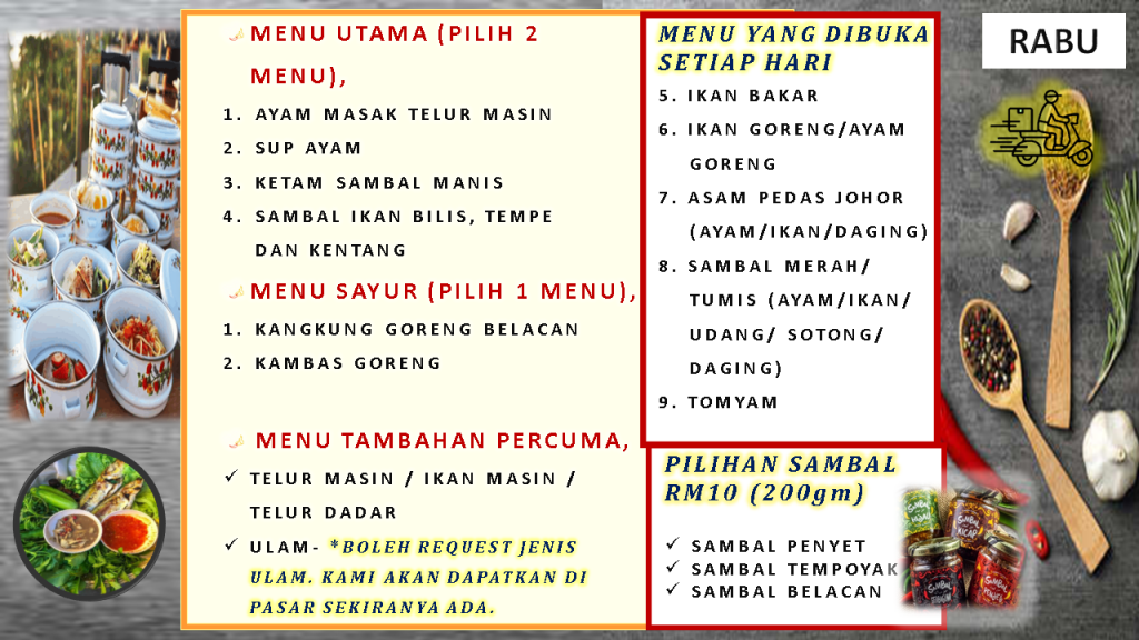 penghantaran-mangkuk-tingkat-lunch-dinner-food-delivery-fast-menu-terbaru-latest-menu-delirich