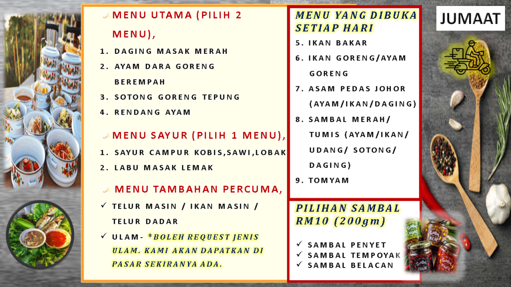 penghantaran-mangkuk-tingkat-lunch-dinner-food-delivery-fast-menu-terbaru-latest-menu-delirich