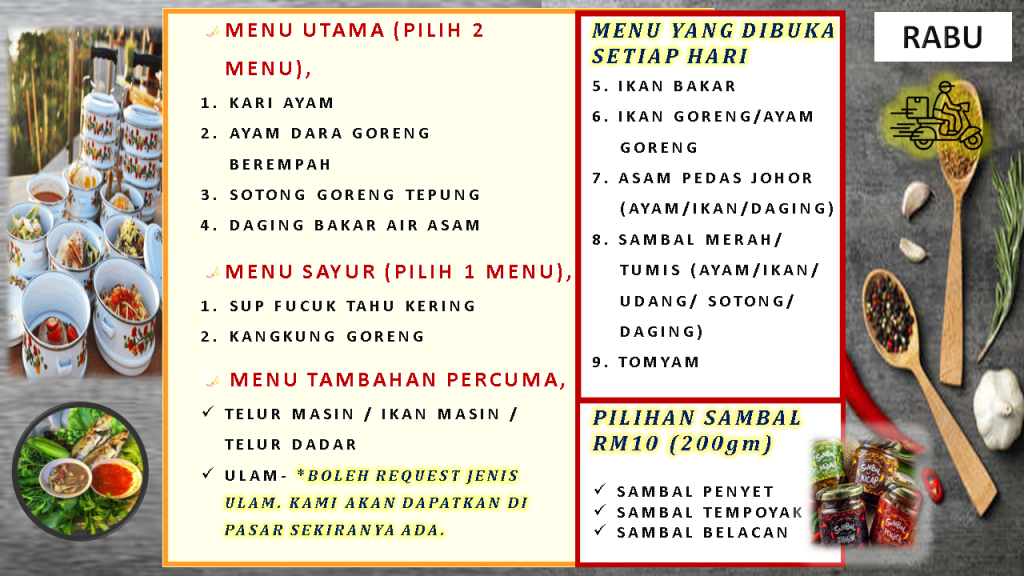 penghantaran-mangkuk-tingkat-lunch-dinner-food-delivery-fast-menu-terbaru-latest-menu-delirich