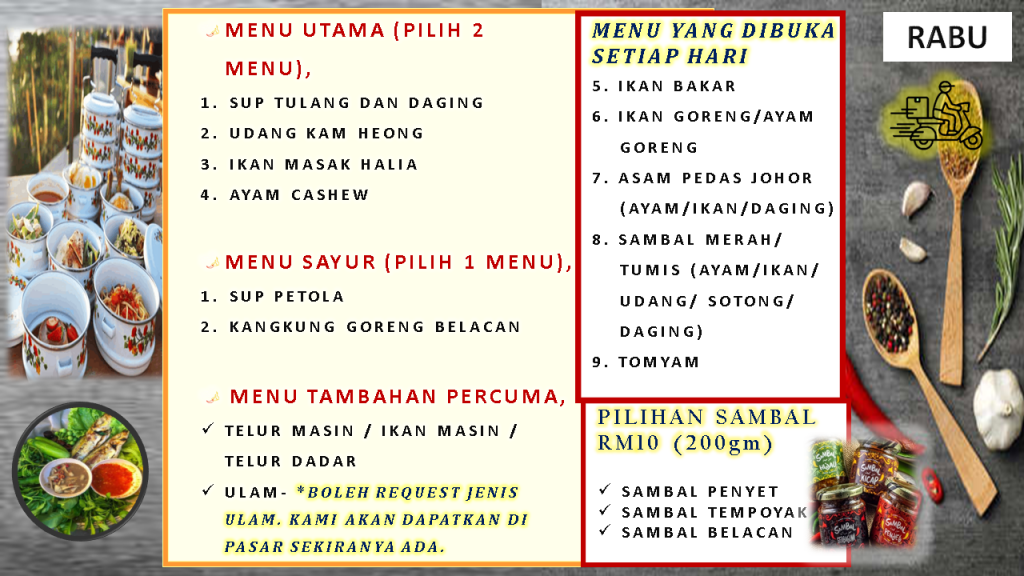 penghantaran-mangkuk-tingkat-lunch-dinner-food-delivery-fast-menu-terbaru-latest-menu-delirich