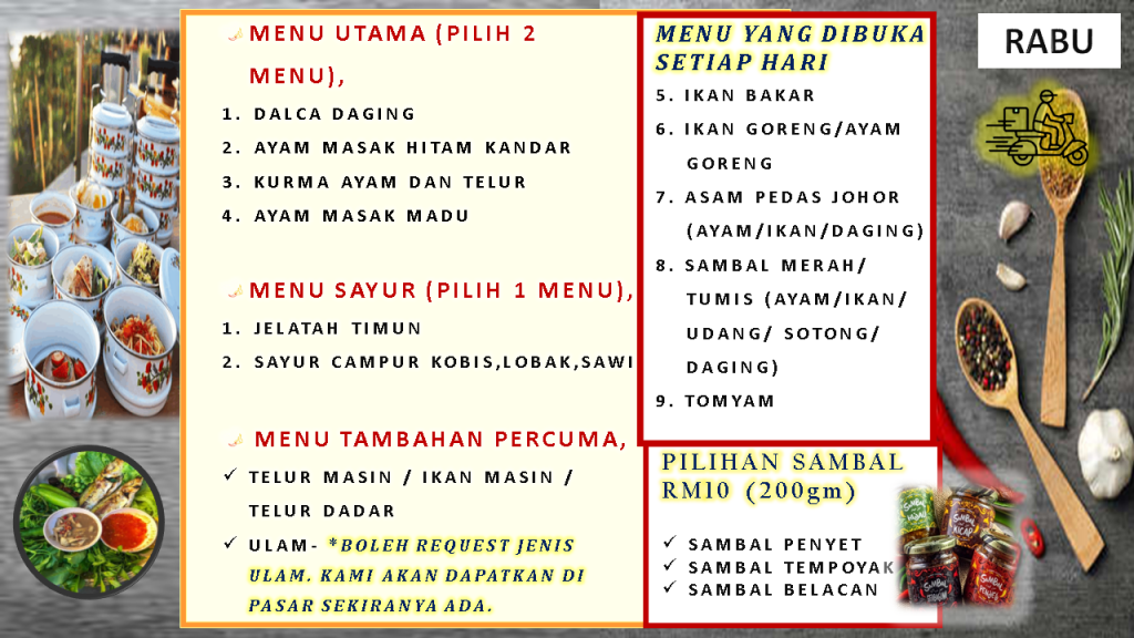 penghantaran-mangkuk-tingkat-lunch-dinner-food-delivery-fast-menu-terbaru-latest-menu-delirich