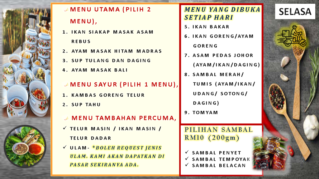 penghantaran-mangkuk-tingkat-lunch-dinner-food-delivery-fast-menu-terbaru-latest-menu-delirich