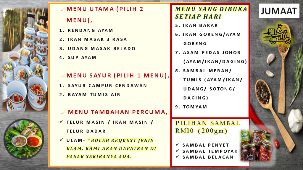 penghantaran-mangkuk-tingkat-lunch-dinner-food-delivery-fast-menu-terbaru-latest-menu-delirich