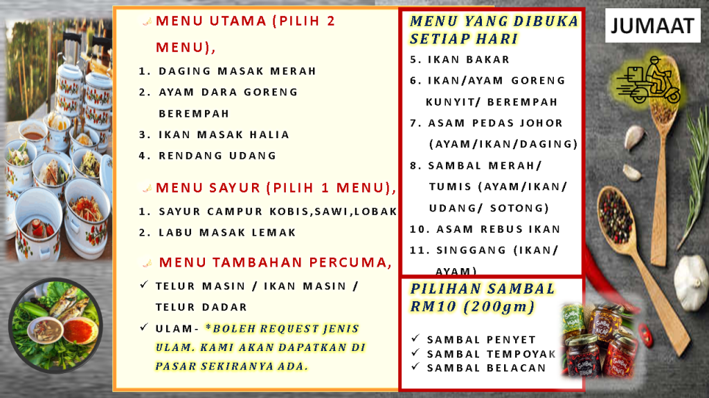 penghantaran-mangkuk-tingkat-lunch-dinner-food-delivery-fast-menu-terbaru-latest-menu-delirich